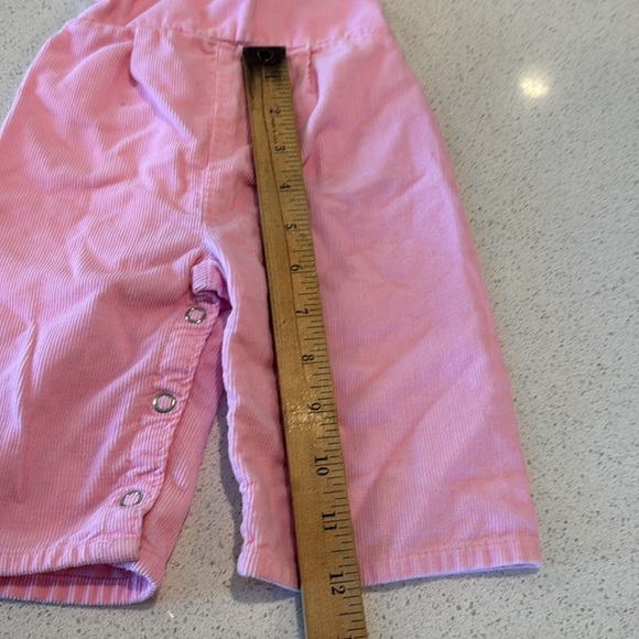 Vintage 100% cotton Toddletime JC Penny baby  Pink Corduroy Overalls 6 Months - Picture 8 of 12